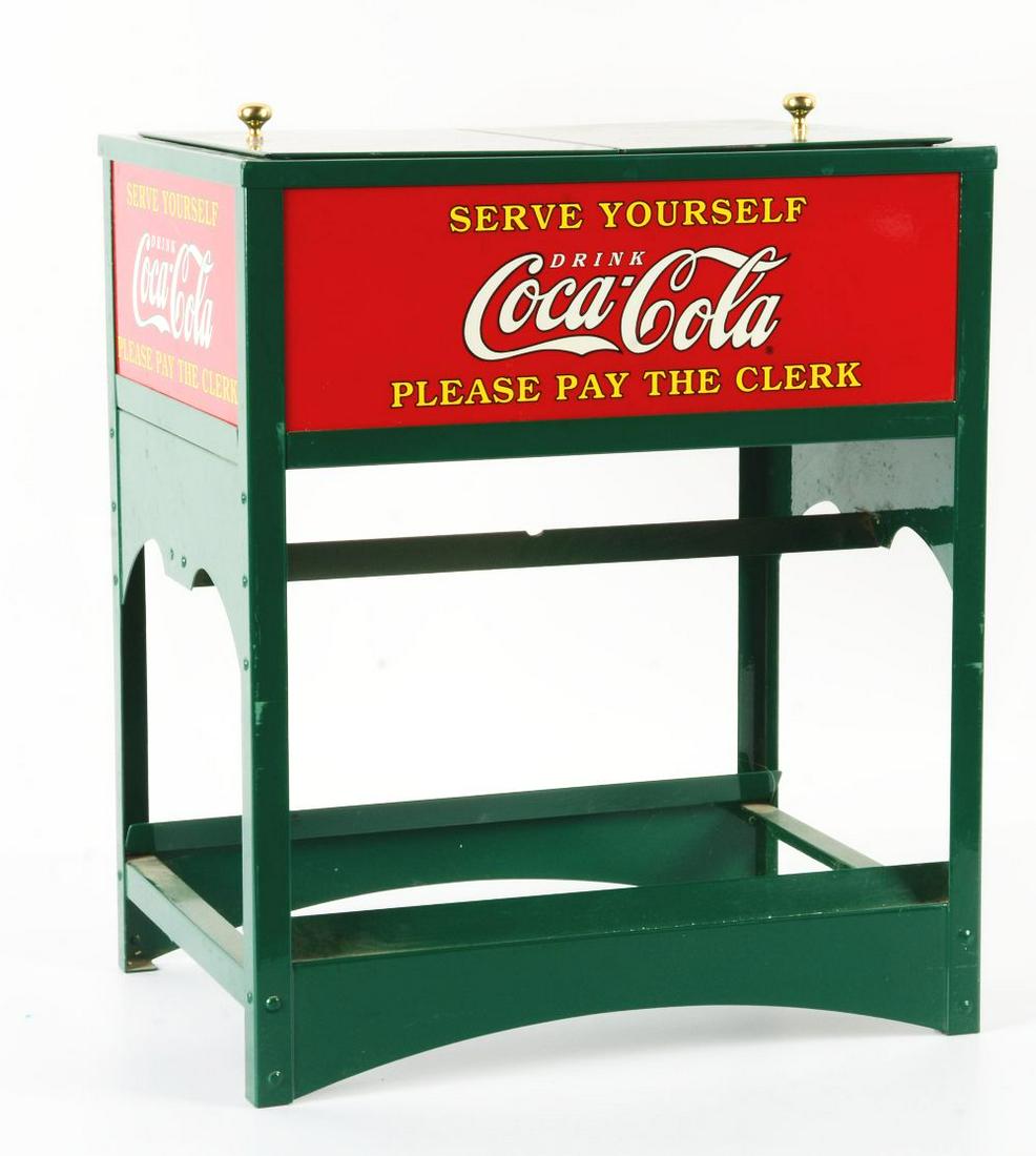 REPRODUCTION COCA-COLA GLASSCOCK COOLER. (1 of 2)