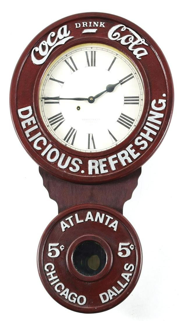 REPRODUCTION COCA-COLA BAIRD CLOCK. (1 of 1)