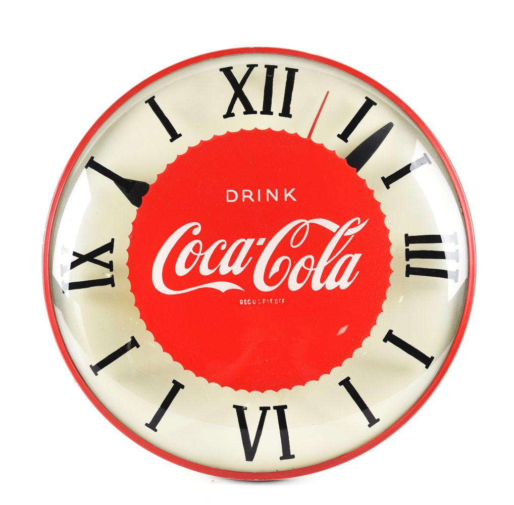 DRINK COCA-COLA BUBBLE CLOCK. (1 of 2)