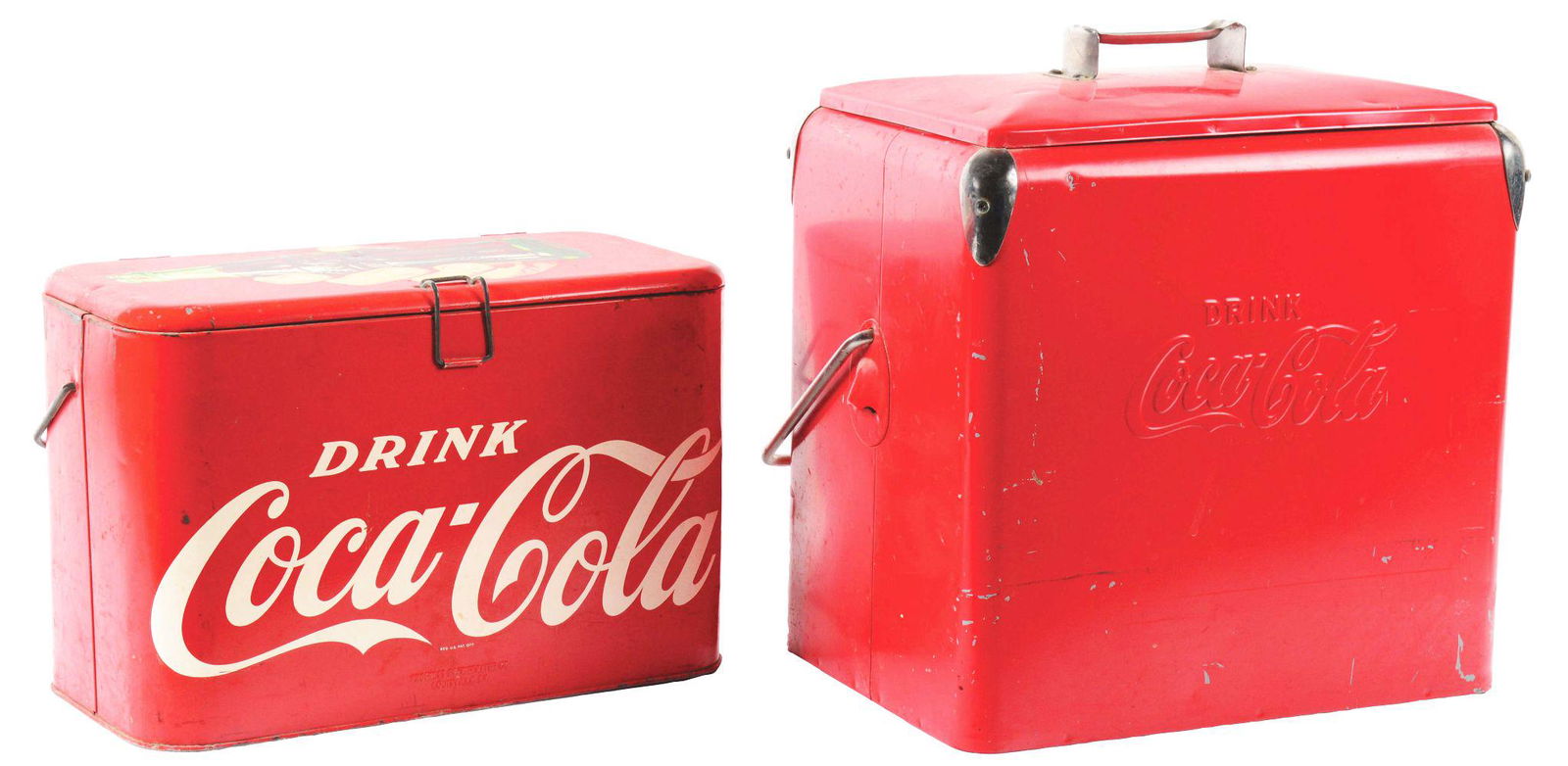 LOT OF 2: COCA-COLA COOLERS. (1 of 5)