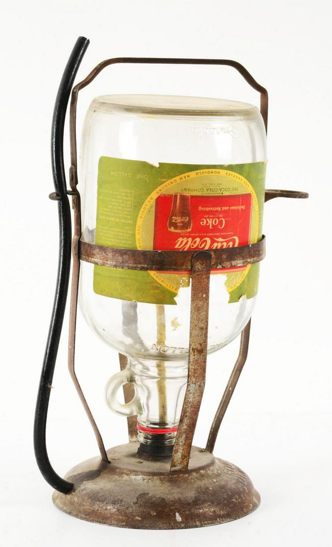 EARLY COCA-COLA BOTTLE DISPENSER. (1 of 2)