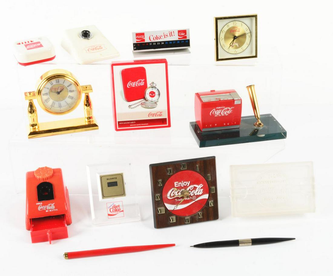 COCA-COLA DESK ITEMS. (1 of 1)