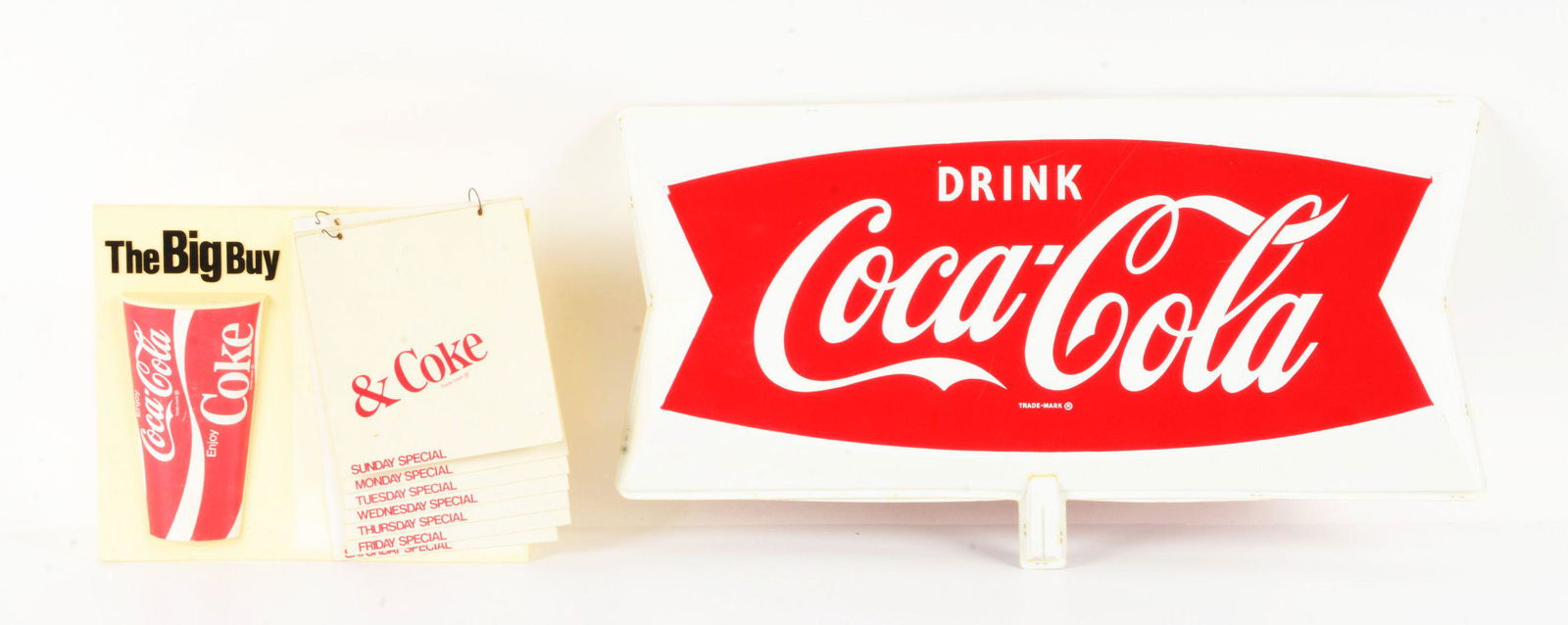 LOT OF 2: COCA-COLA ADVERTISEMENTS. (1 of 2)