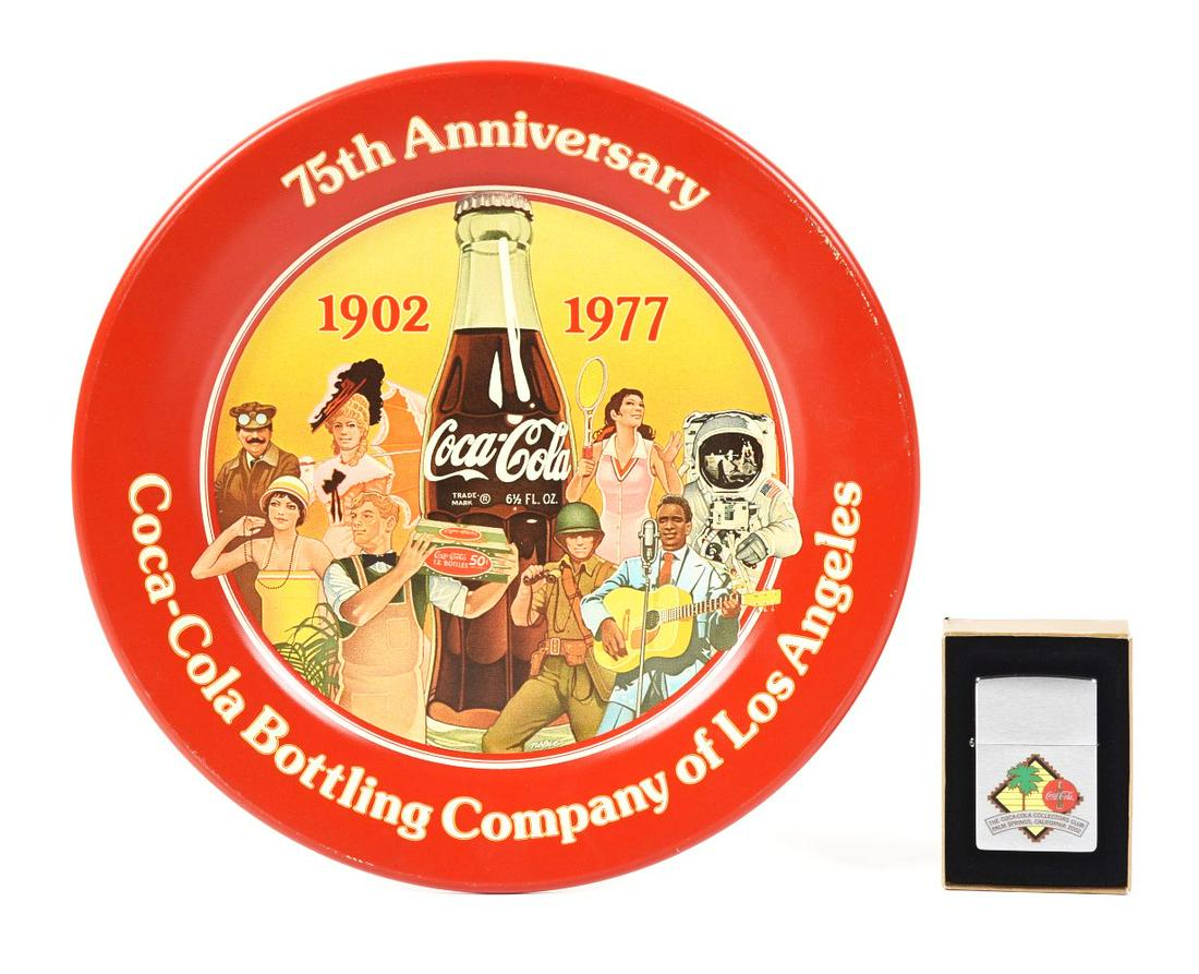 LOT OF 2: COCA-COLA ADVERTISING ITEMS. (1 of 2)
