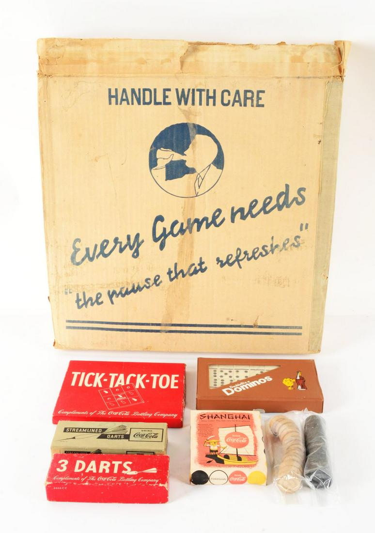 COCA-COLA GAMING ITEMS. (1 of 2)