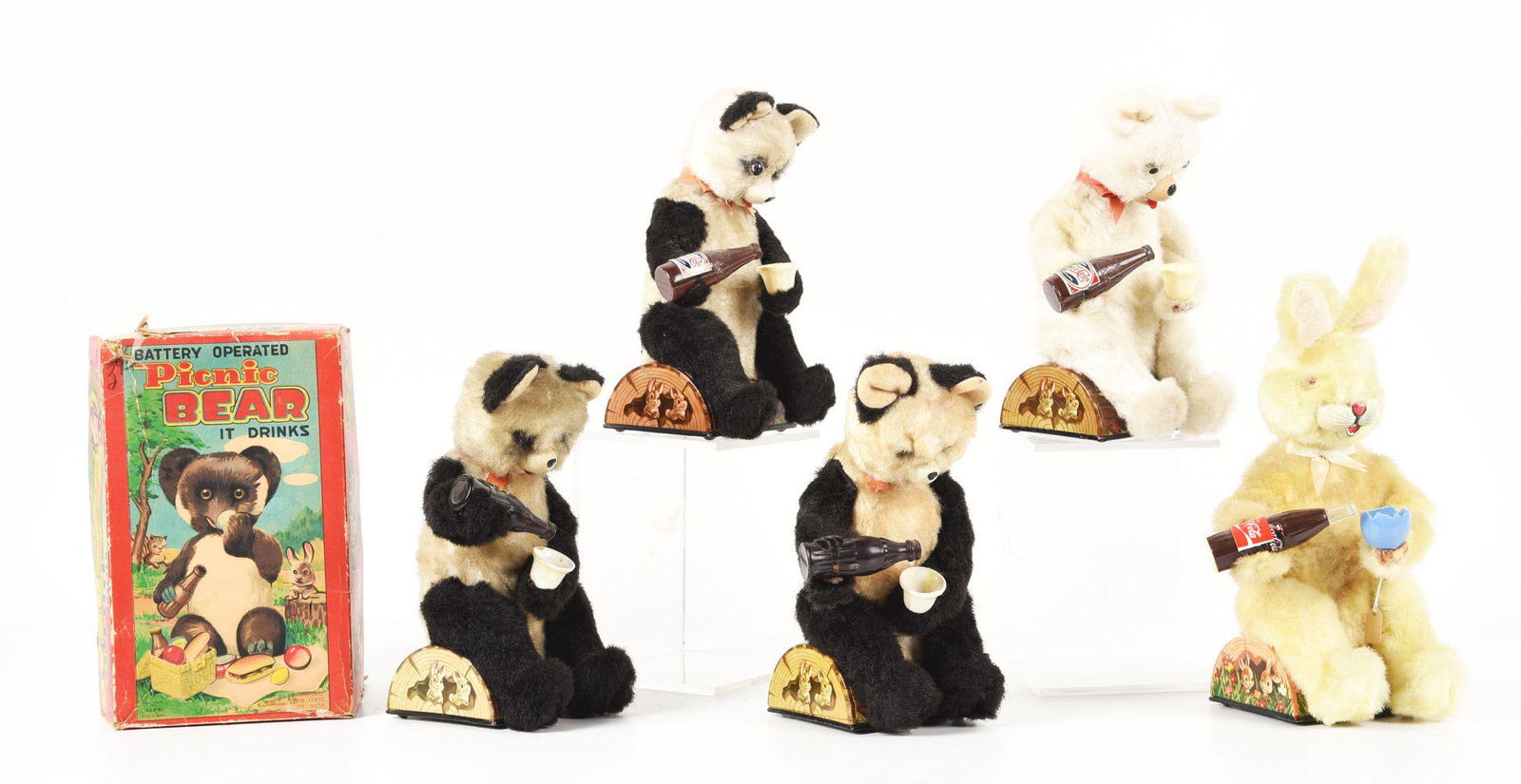 LOT OF 5: SODA POP-THEMED BATTERY-OPERATED TOYS. (1 of 2)