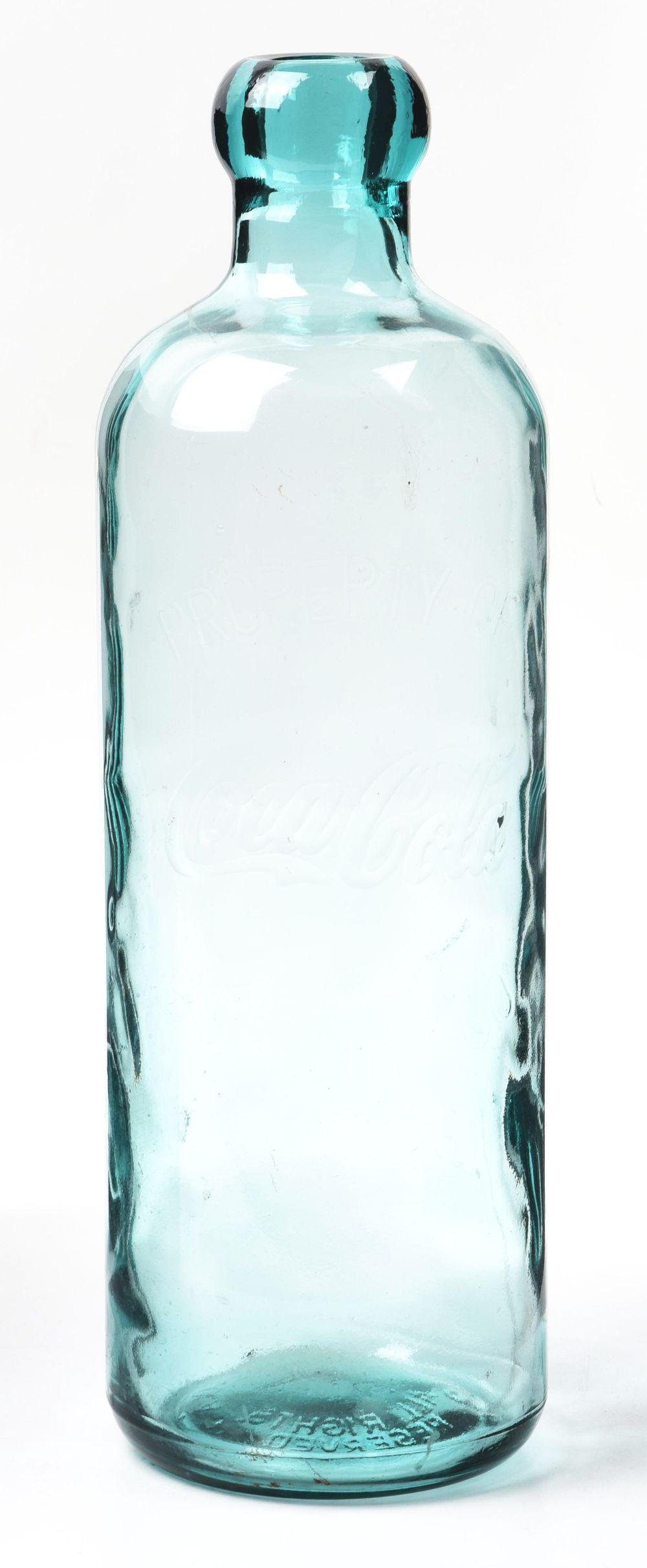 LARGE COCA-COLA GLASS BOTTLE. (1 of 2)