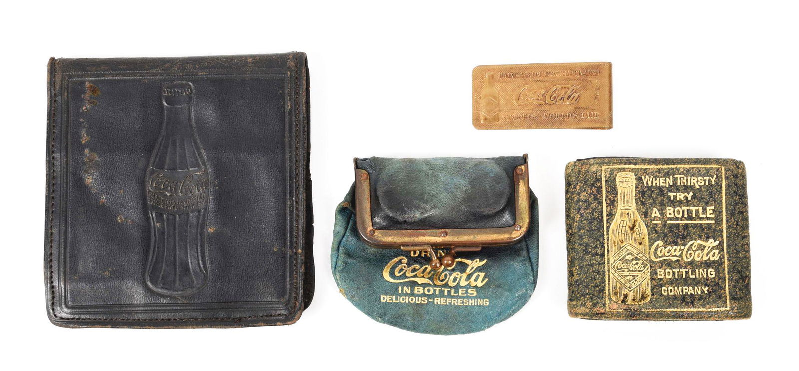 LOT OF 4: COCA-COLA ADVERTISING ITEMS. (1 of 1)