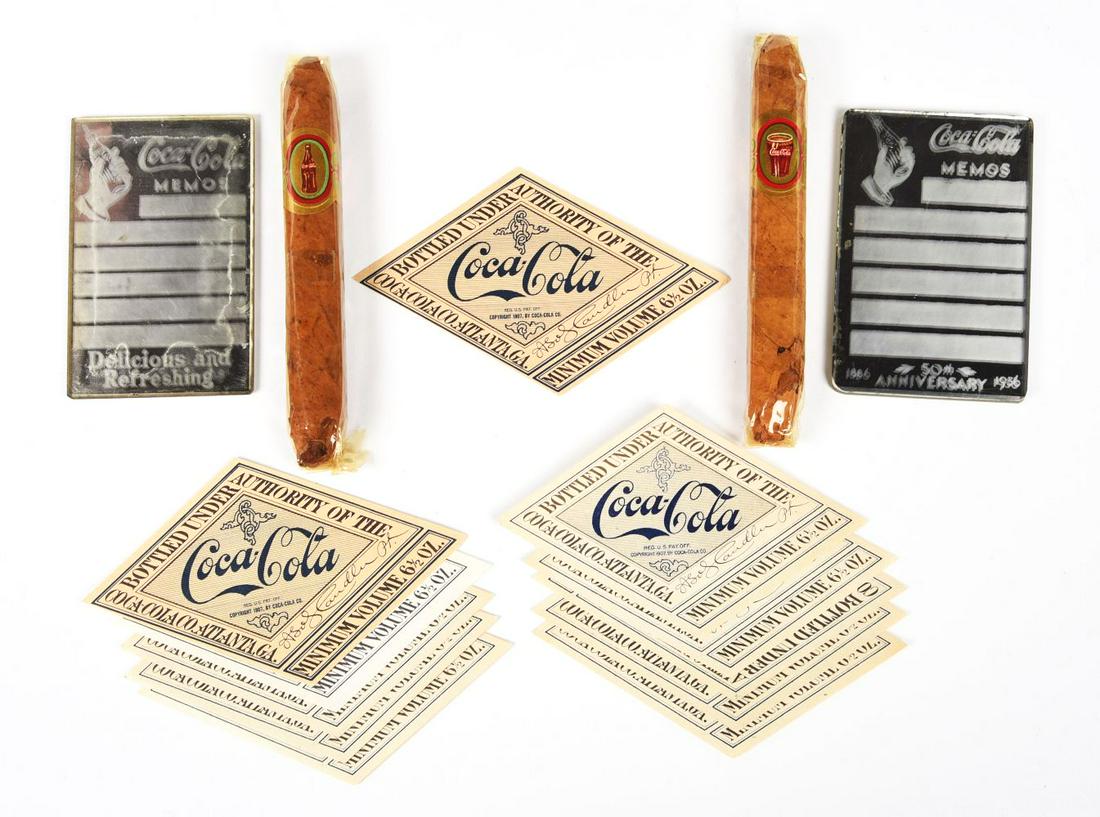 LOT OF COCA-COLA ADVERTISING ITEMS. (1 of 1)
