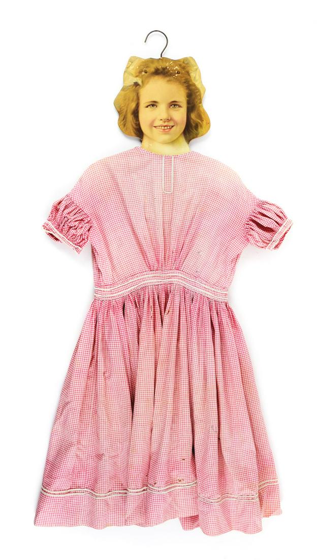 CARDBOARD HANGER DISPLAY FOR YOUNG GIRLS DRESS. (1 of 3)