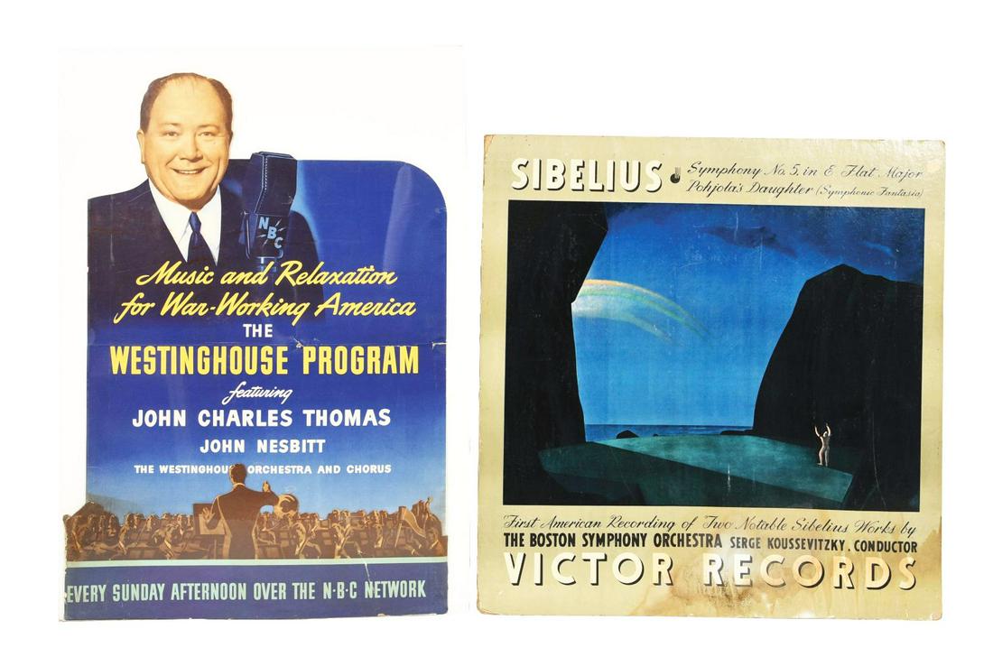 LOT OF 2: MUSIC ADVERTISEMENTS. (1 of 4)