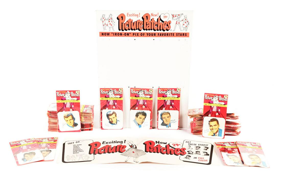 COMPLETE PICTURE PATCHES STORE DISPLAY. (1 of 3)