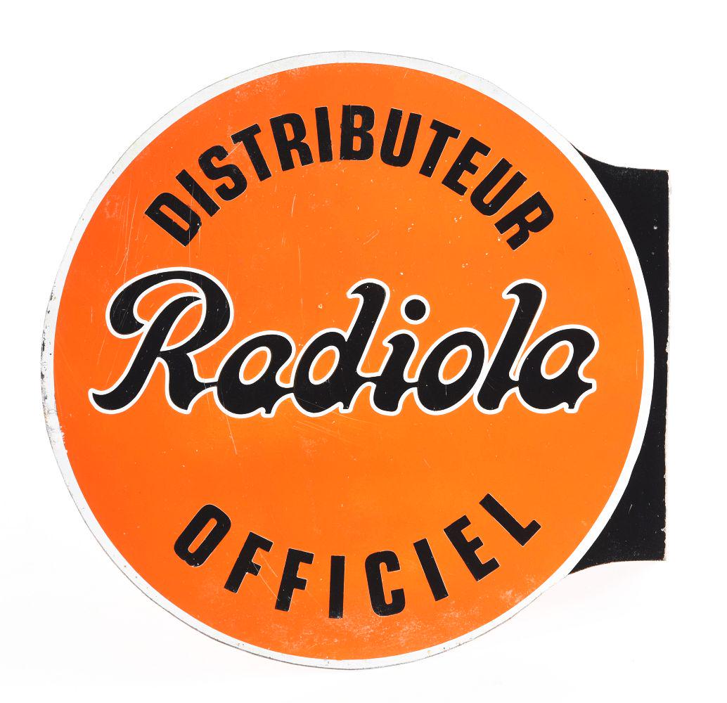 RADIOLA DISTRIBUTOR FLANGE SIGN. (1 of 2)