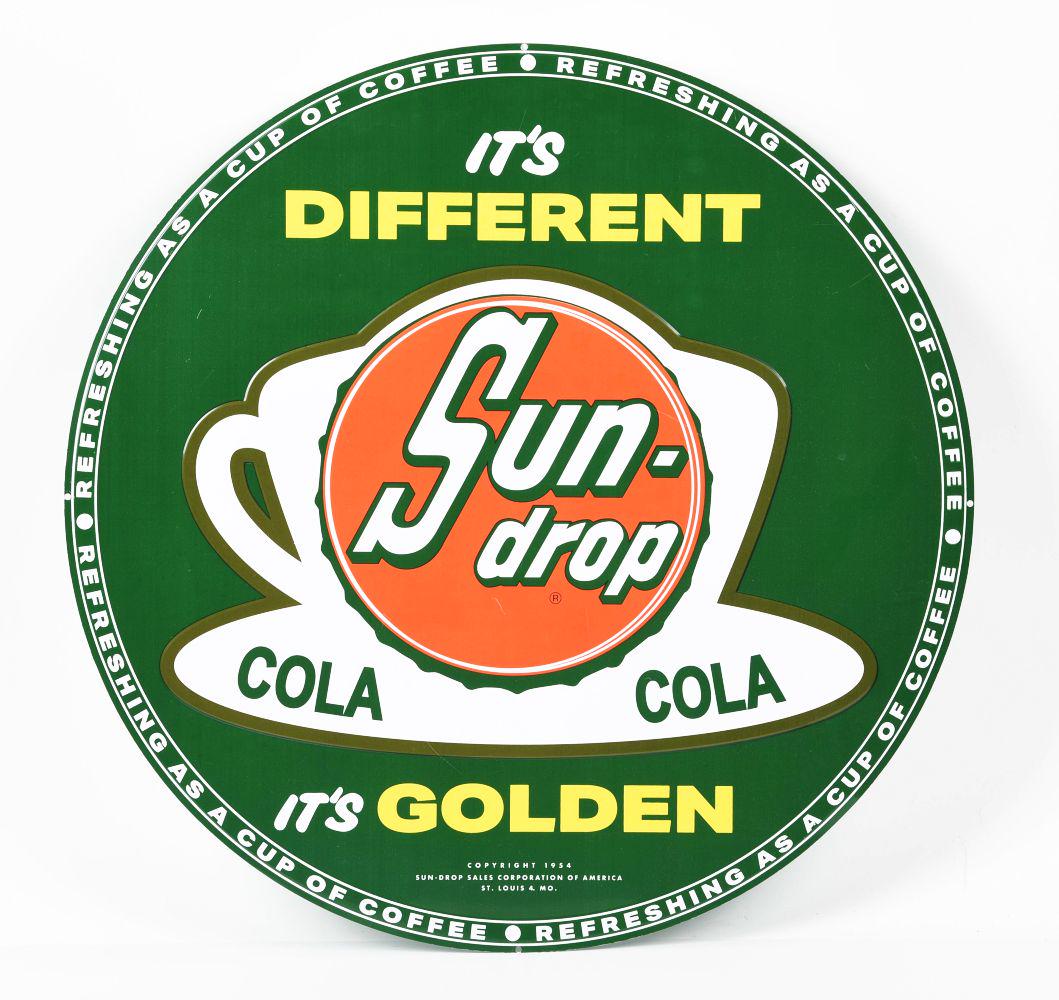 REPRODUCTION SUN-DROP SIGN. (1 of 2)