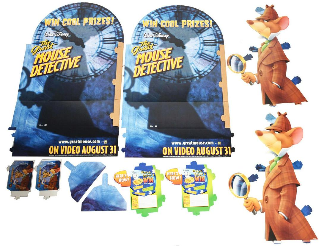 ADVERTISING CAMPAIGN FOR THE GREAT MOUSE DETECTIVE, DISNEY, 1986. (1 of 10)