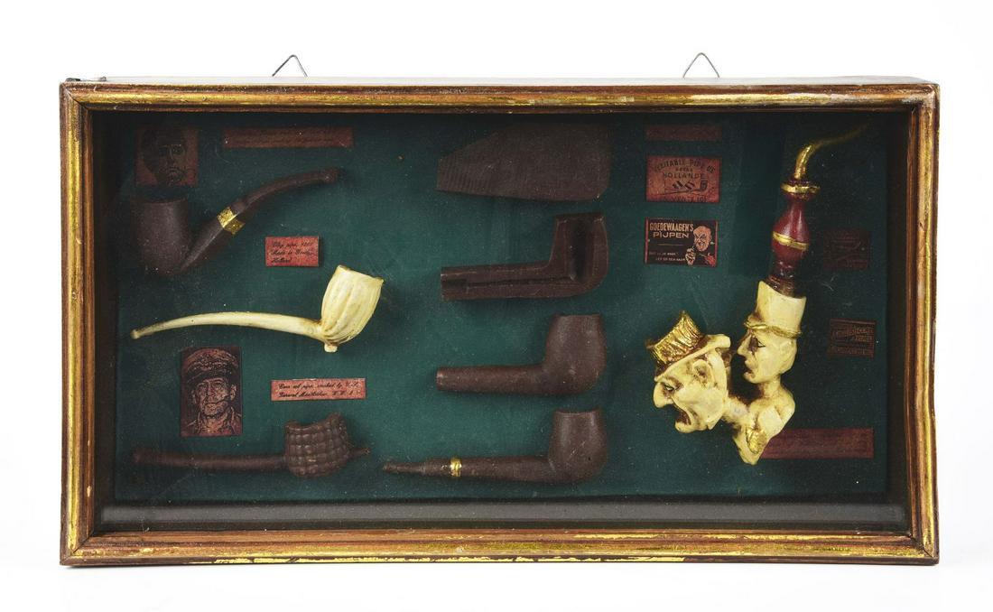 PIPE DISPLAY SHADOW BOX. (1 of 2)