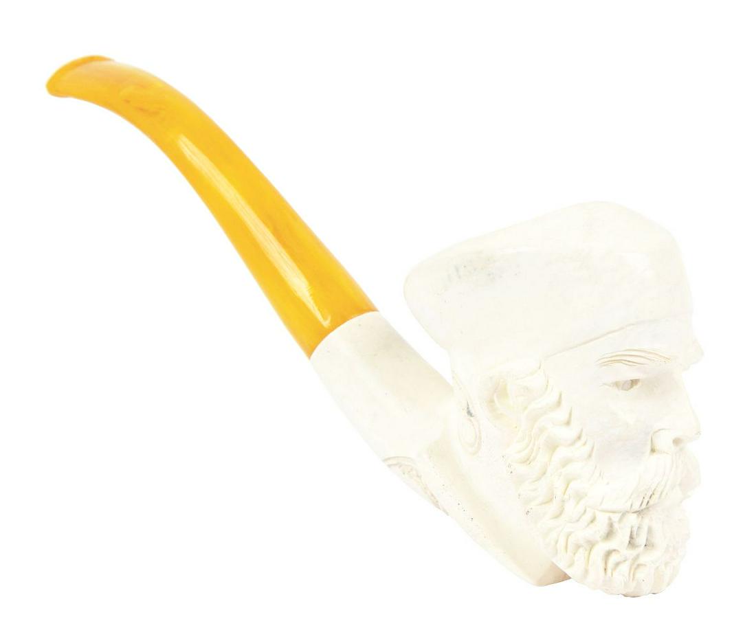 MEERSCHAUM PIPE WITH OLD MAN OF THE NORTH. (1 of 7)