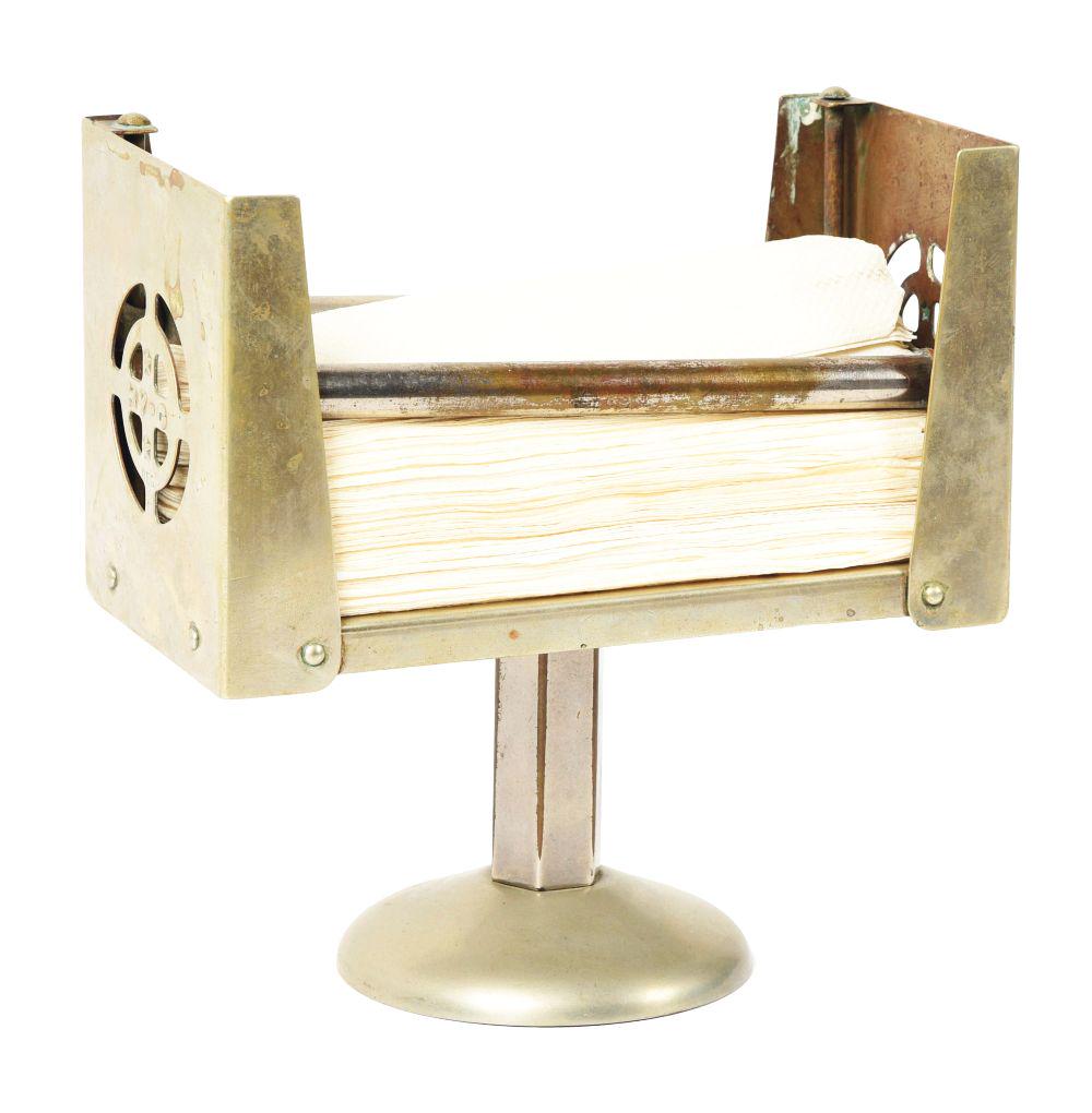 EARLY SODA FOUNTAIN LUNCH COUNTER NAPKIN HOLDER. (1 of 4)