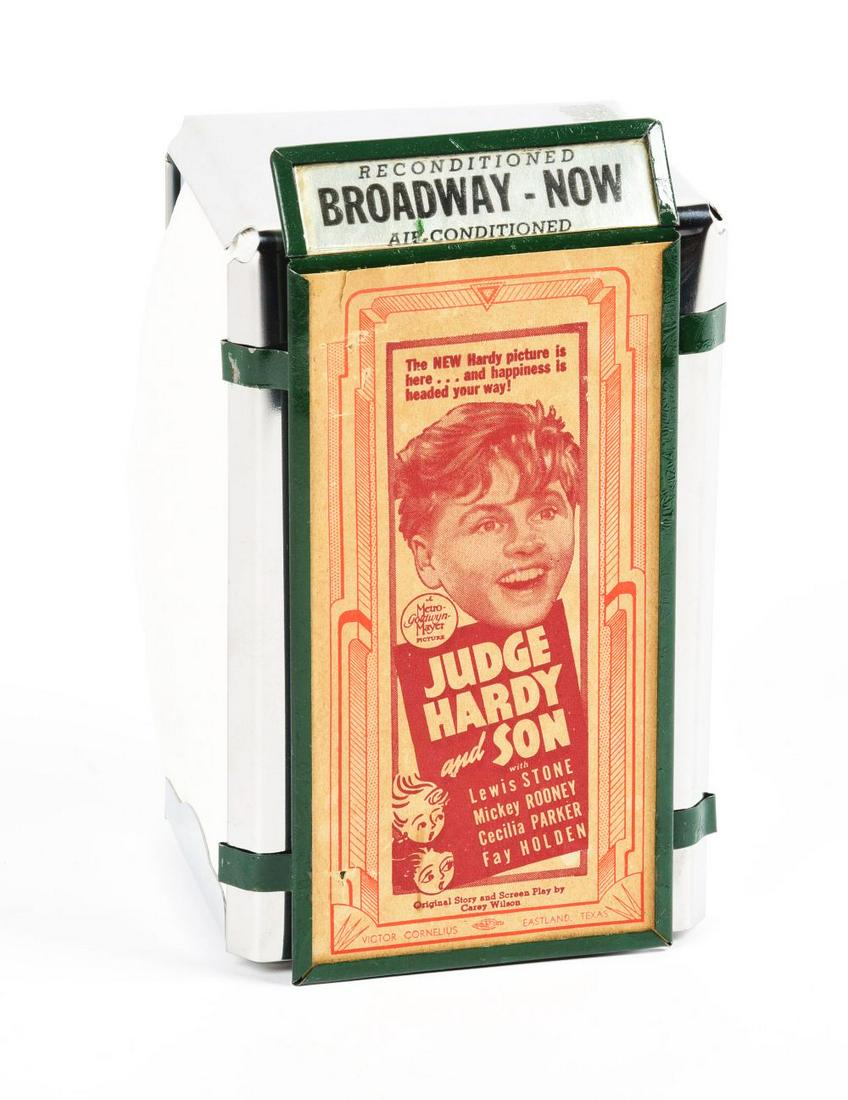JUDGE HARDY AND SON ADVERTISING NAPKIN HOLDER. (1 of 2)