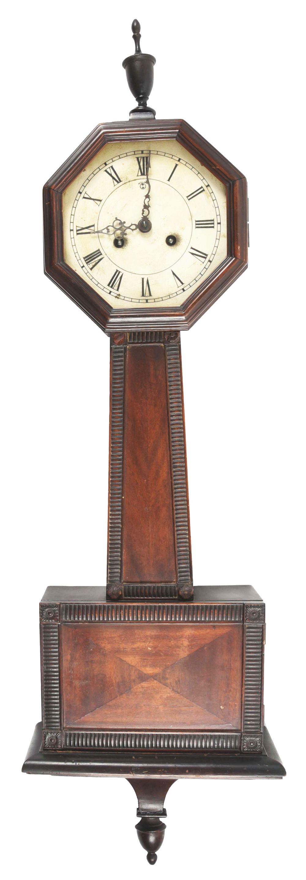 OCTAGON HEAD BANJO CLOCK. (1 of 7)