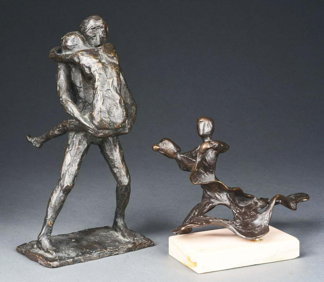 LOT OF 2: BRONZE DANCERS. (1 of 5)