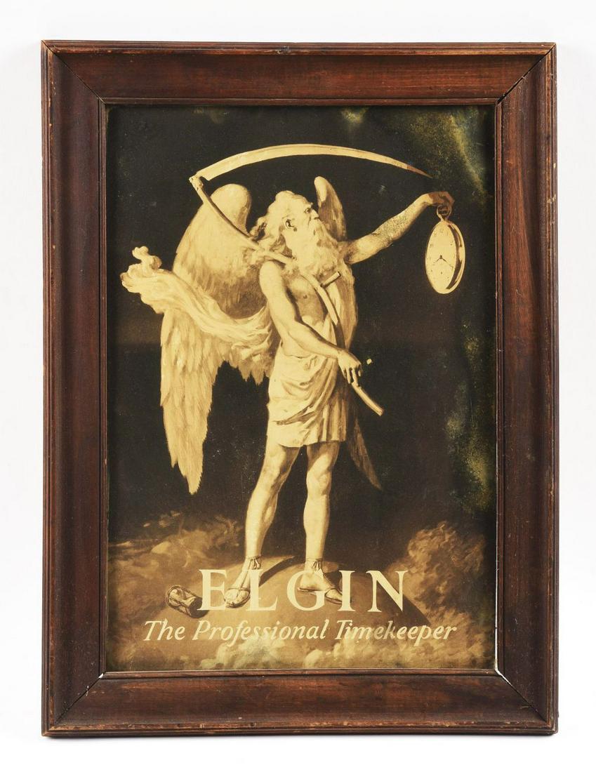 ELGN THE PROFESSIONAL TIMEKEEPER PAINTING. (1 of 2)