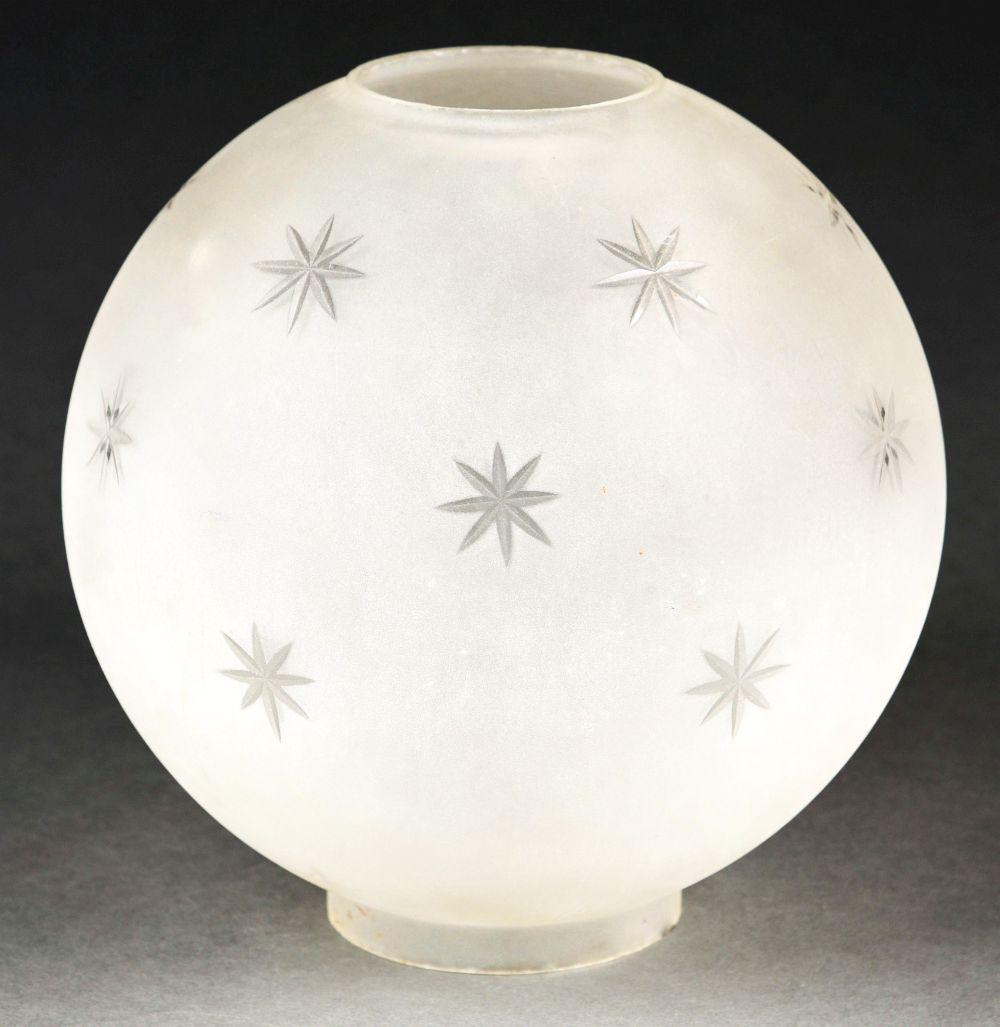 SNOW FROSTED LAMP GLOBE. (1 of 6)