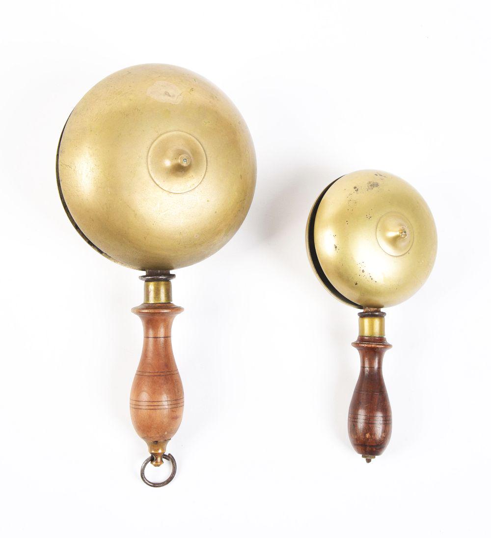 LOT OF 2: ANTIQUE MUFFIN FIRE ALARM FIREMAN'S BELLS. (1 of 2)