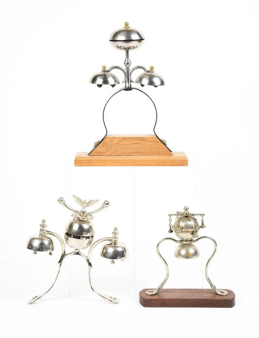 LOT OF 3: PARADE CARRIAGE BELLS. (1 of 2)