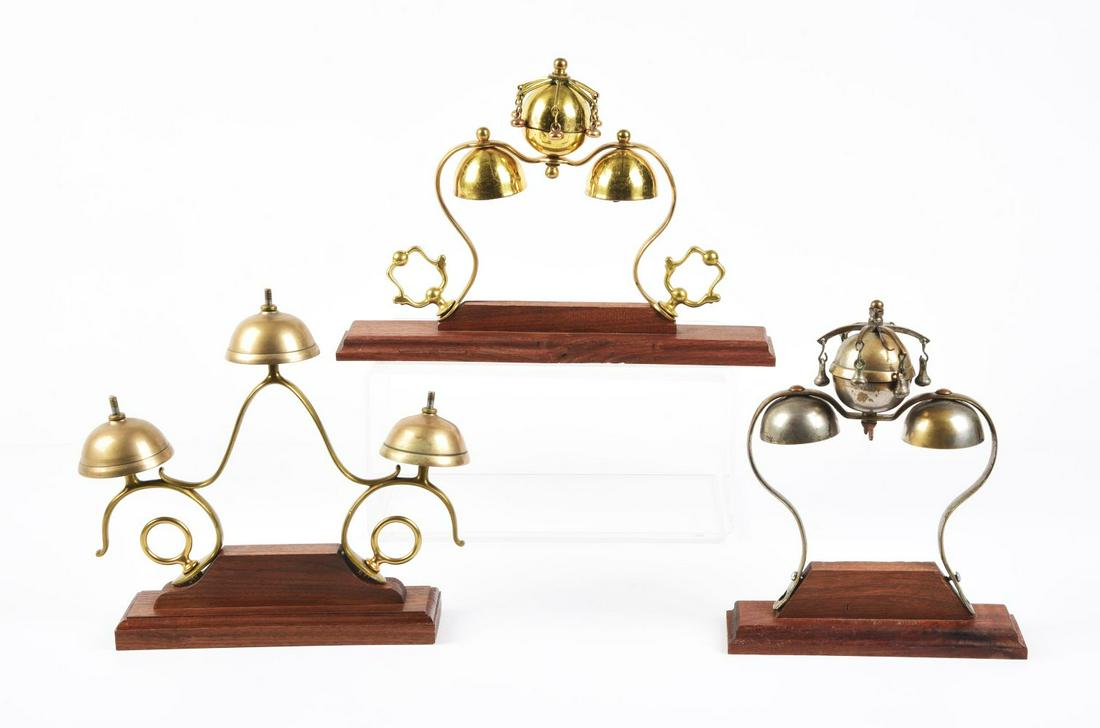LOT OF 3: PARADE CARRIAGE BELLS. (1 of 2)
