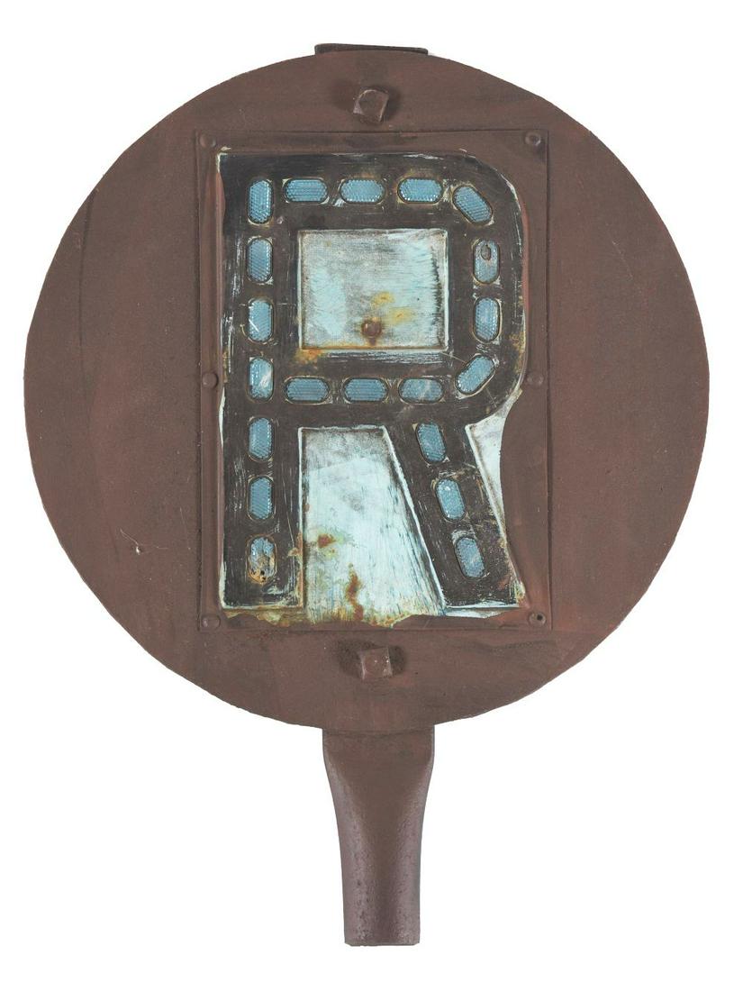 RAILROAD SIGN. (1 of 2)