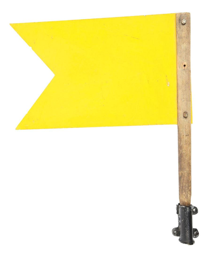 RAILROAD INTERLOCKING TOWER FLAG. (1 of 3)
