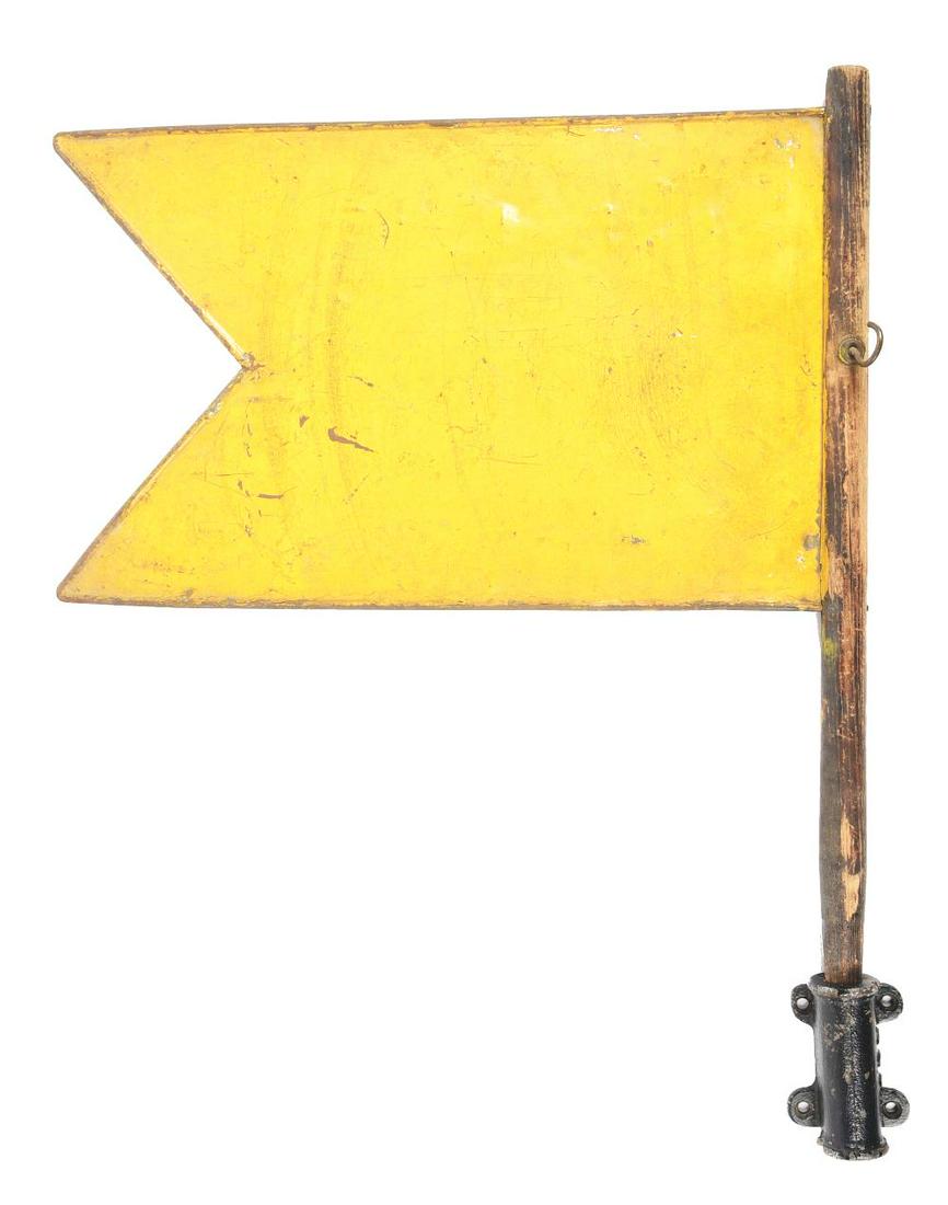 RAILROAD INTERLOCKING TOWER FLAG. (1 of 3)