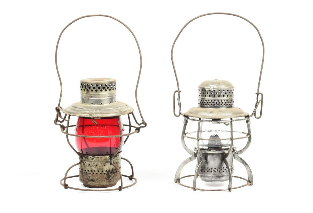 LOT OF 2: RAILROAD LANTERNS. (1 of 1)