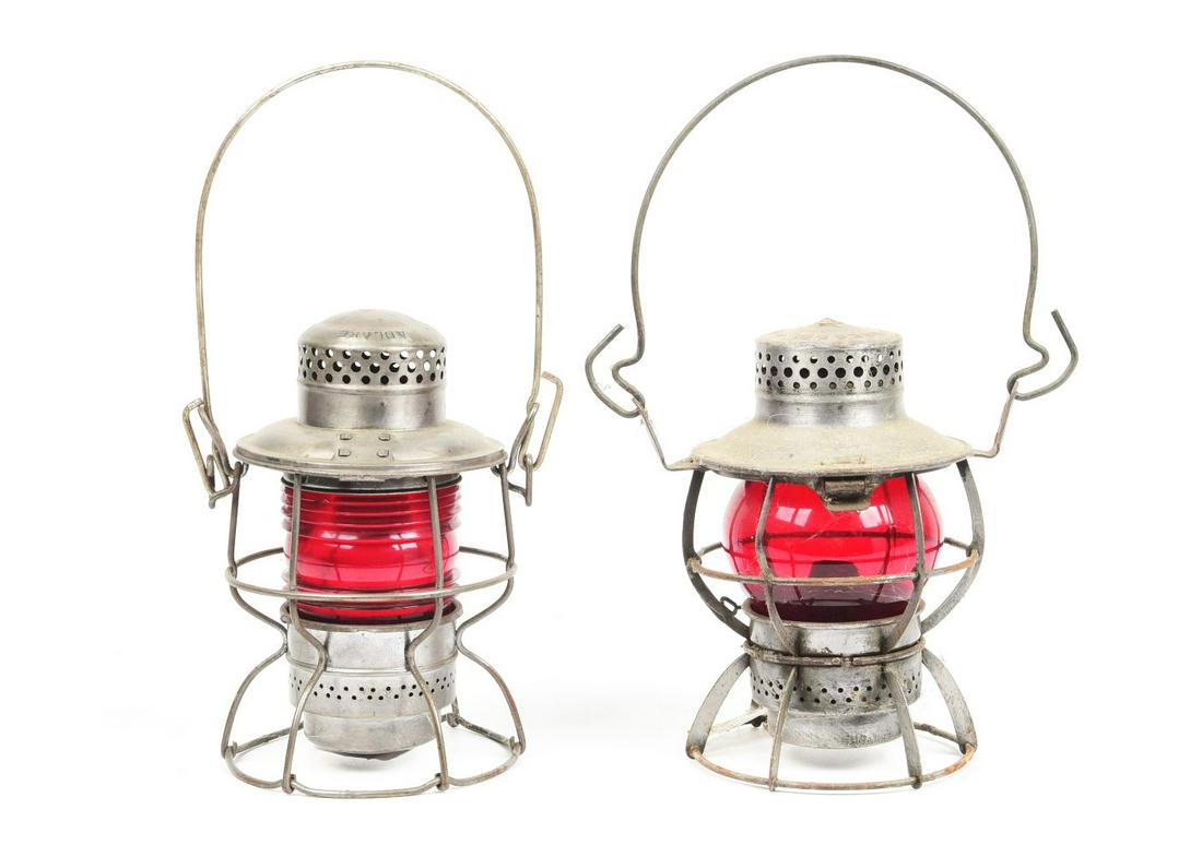 LOT OF 2: RAILROAD LANTERNS. (1 of 1)