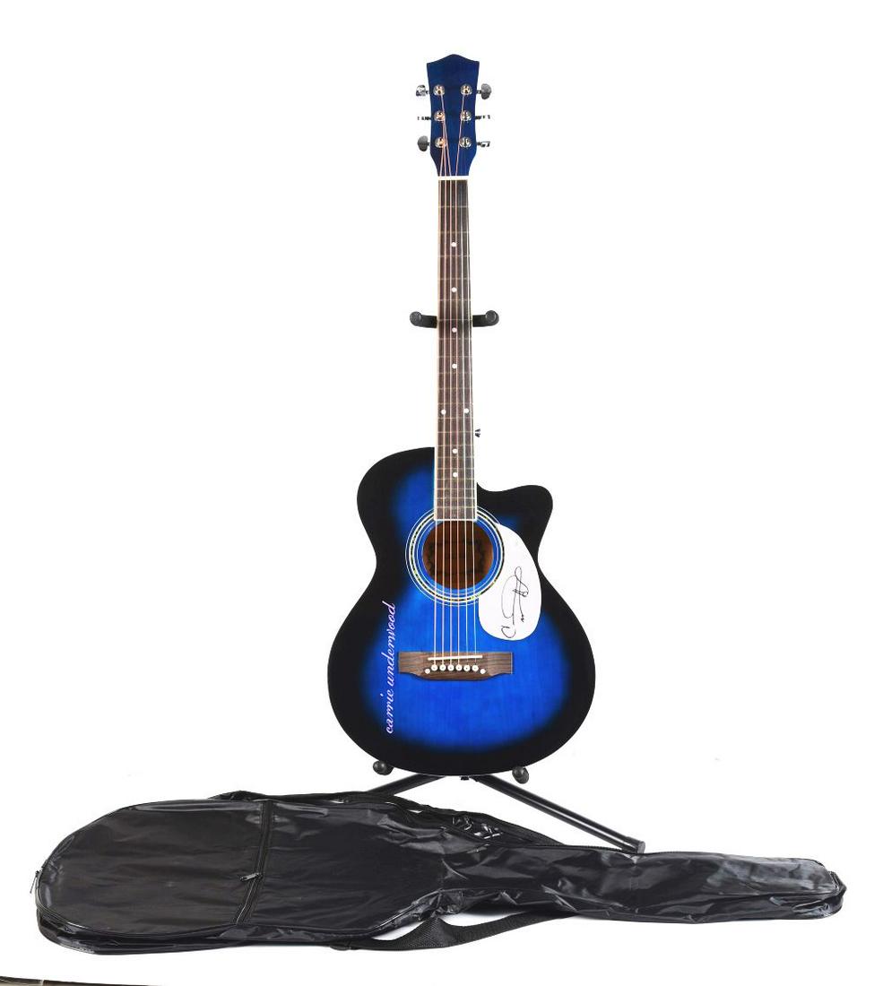 CARRIE UNDERWOOD SIGNED ACOUSTIC GUITAR. (1 of 4)
