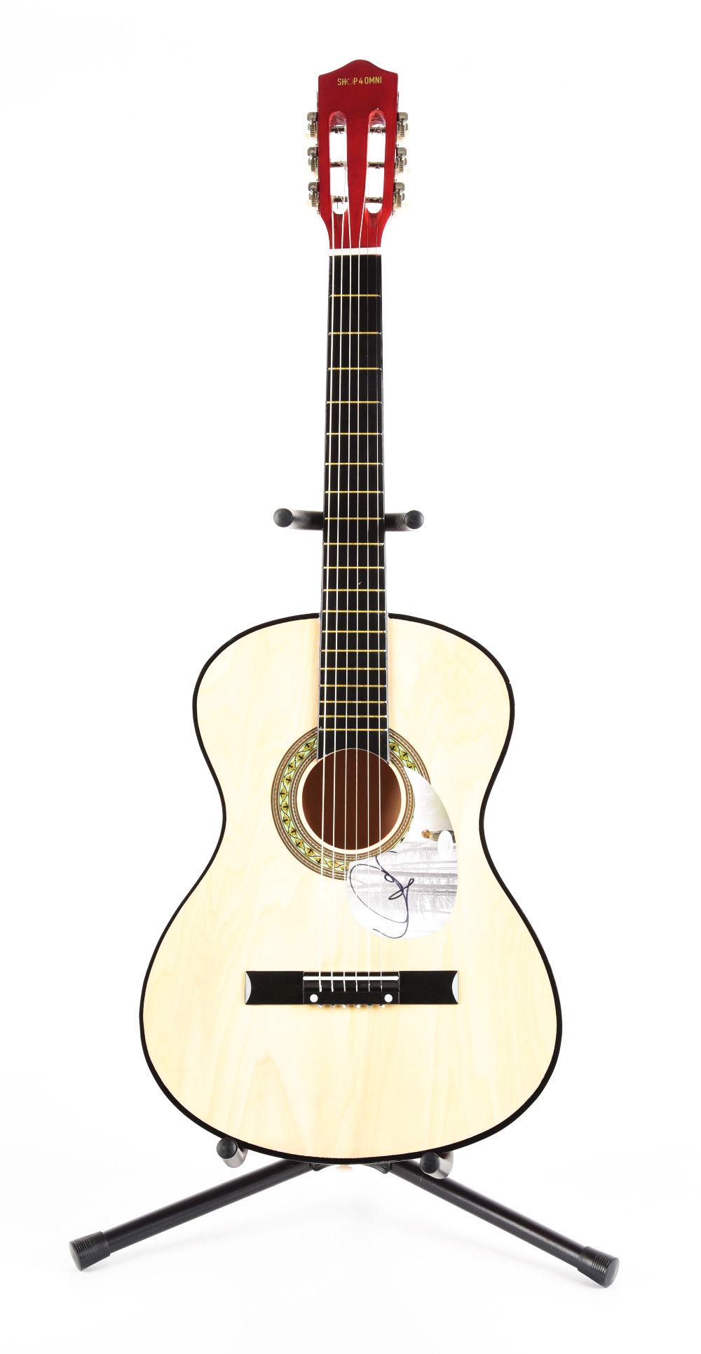 TAYLOR SWIFT SIGNED ACOUSTIC GUITAR. (1 of 3)