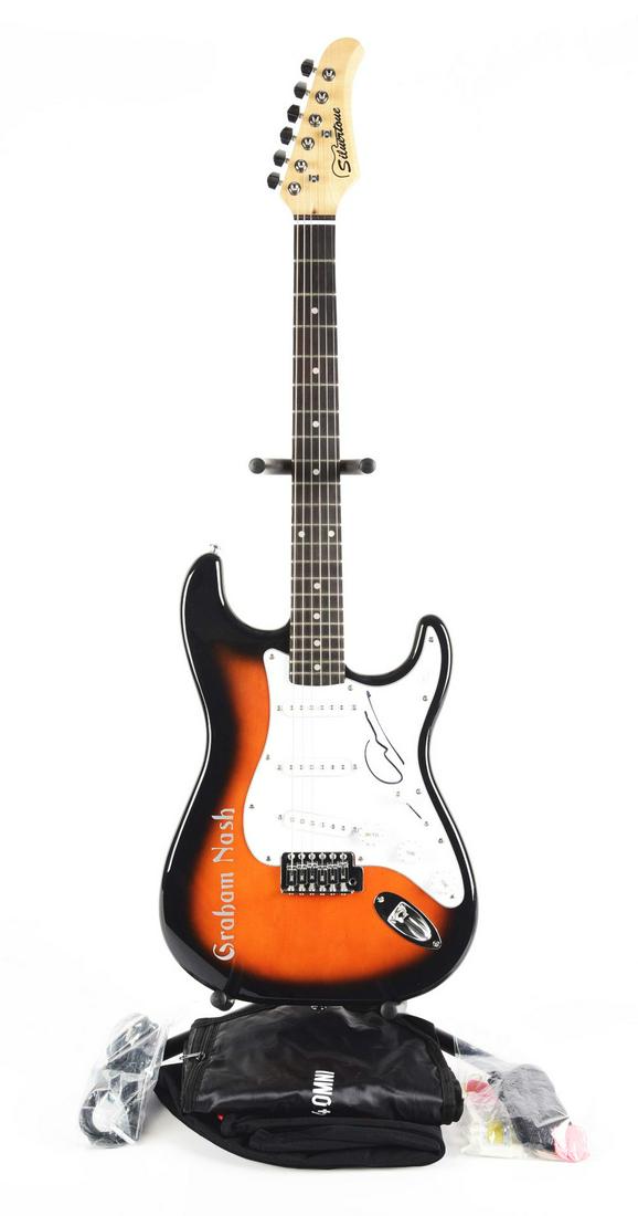 GRAHAM NASH SIGNED ELECTRIC GUITAR. (1 of 3)