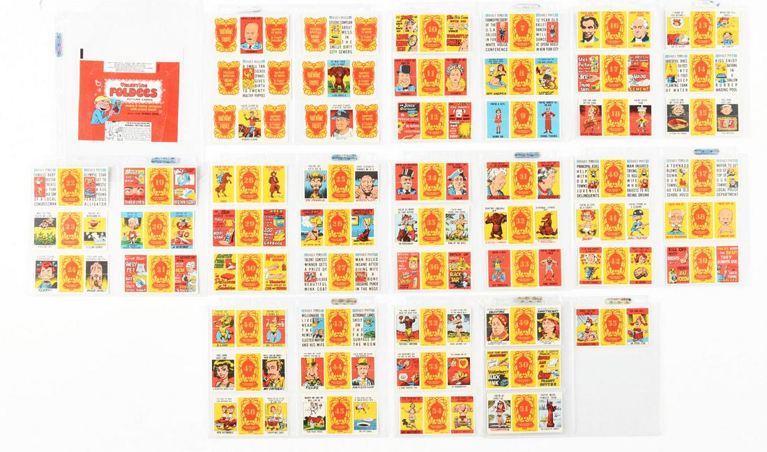 1963 TOPPS VALENTINES FOLDEE CARD SET. (1 of 2)