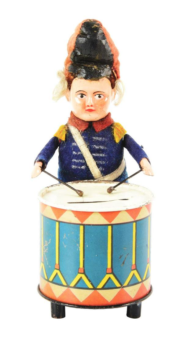 SCHUCO HESSIAN DRUMMER BANK. (1 of 6)