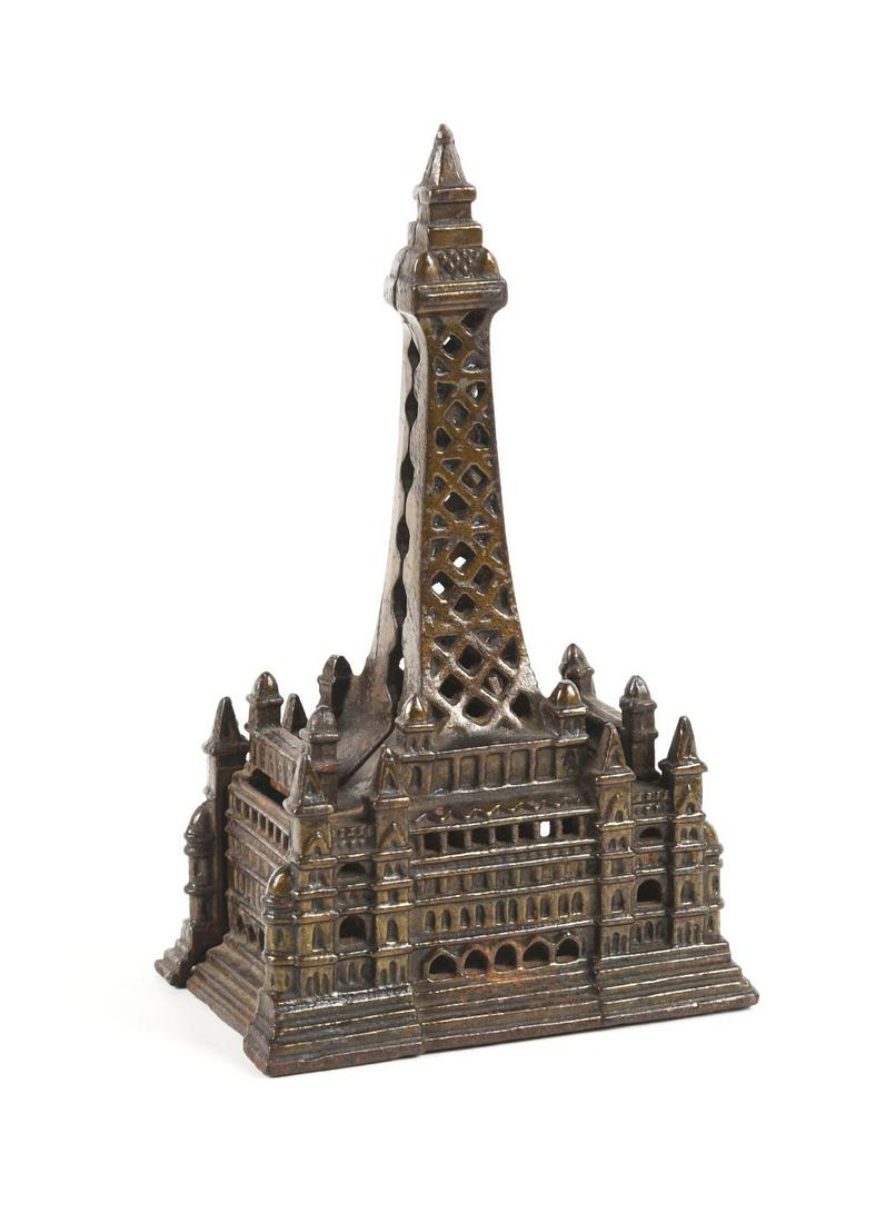 CAST IRON BLACK POOL TOWER BANK. (1 of 3)