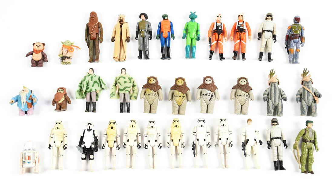 LOT OF APPROX. 30: 3 - 3/4" STAR WARS FIGURES. (1 of 1)