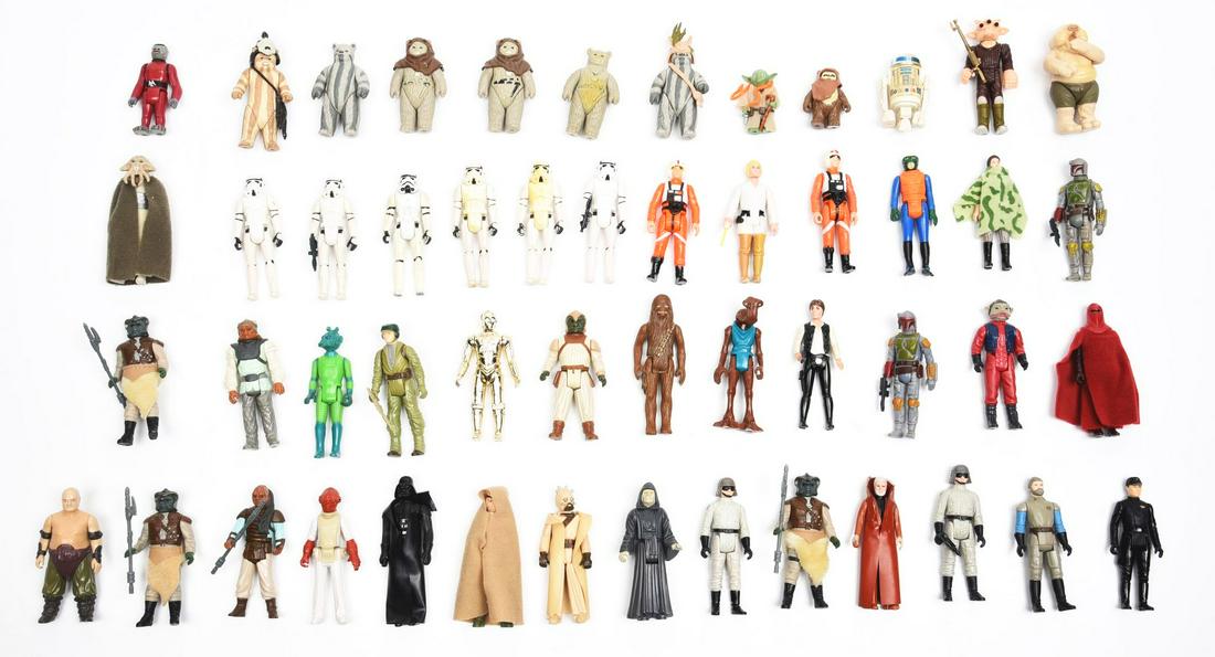 LOT OF APPROX. 40: VARIOUS 3 - 3/4" STAR WARS FIGURES. (1 of 1)