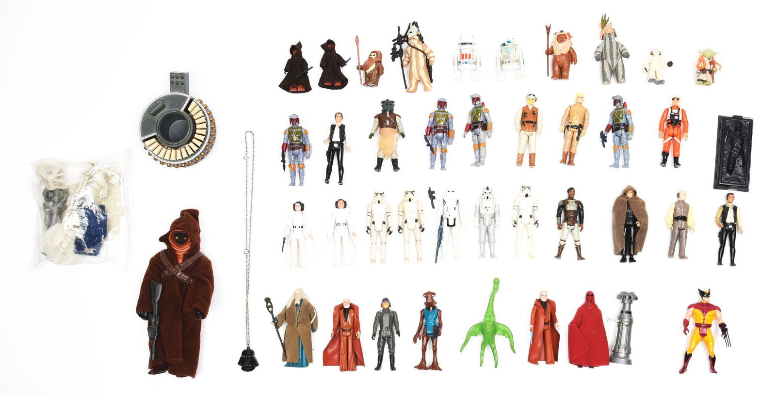 LOT OF APPROX. 35: 3 - 3/4" STAR WARS FIGURES. (1 of 1)