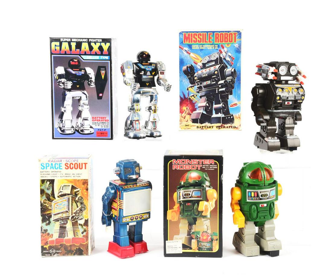 LOT OF 4: JAPANESE GALAXY ROBOTS. (1 of 1)