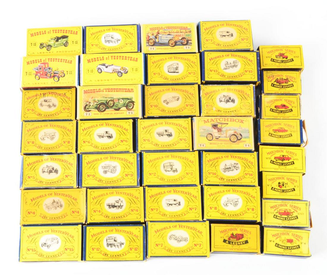 LOT OF OVER 35: VINTAGE MATCHBOX CARS IN ORIGINAL BOXES. (1 of 1)