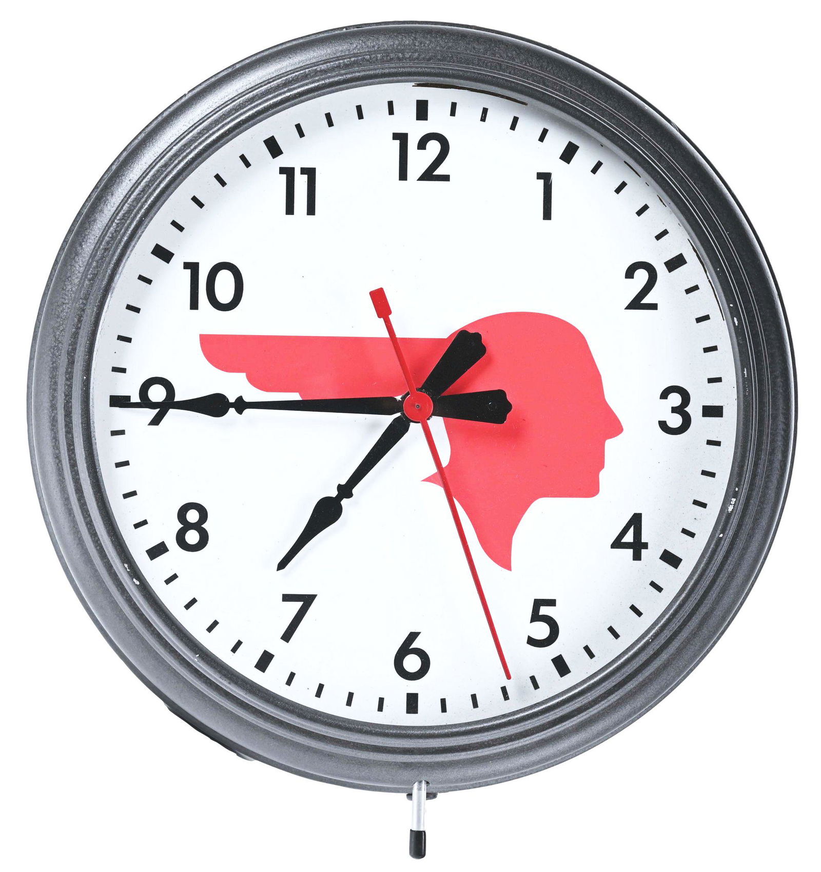 PONTIAC AUTOMOBILES ADVERTISING CLOCK. (1 of 2)