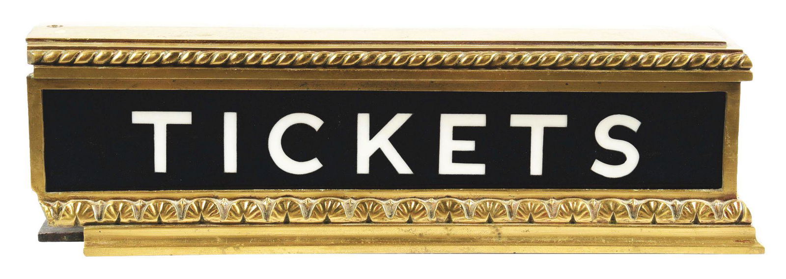 RAILROAD TICKET WINDOW MARQUEE. (1 of 4)