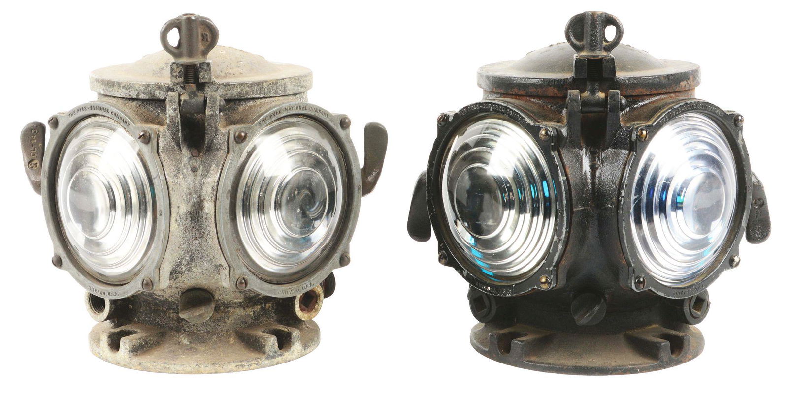 LOT OF 2: LOCOMOTIVE CLASSIFICATION LAMPS. (1 of 6)