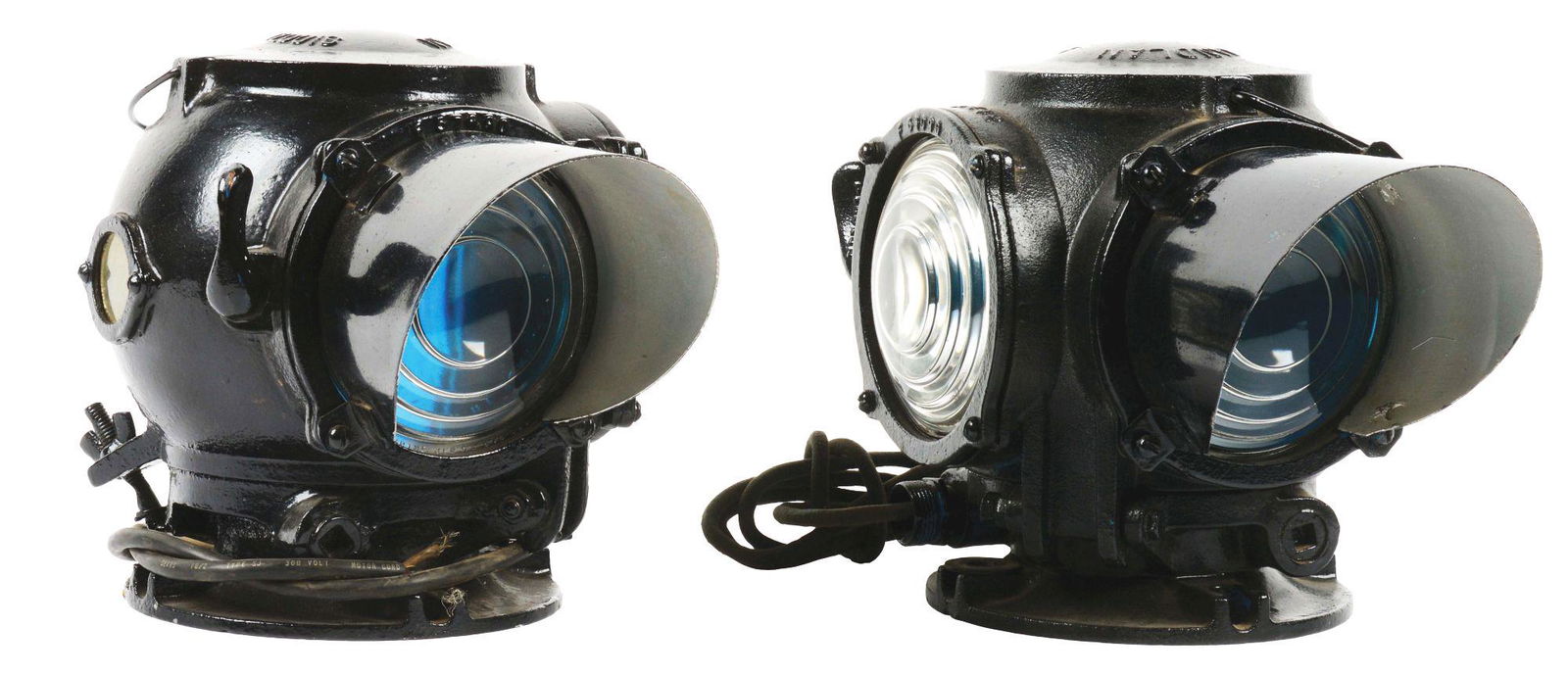 LOT OF 2: LOCOMOTIVE CLASSIFICATION LAMPS. (1 of 6)